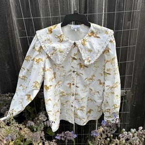 GANNI Puritan Ruffle Collar